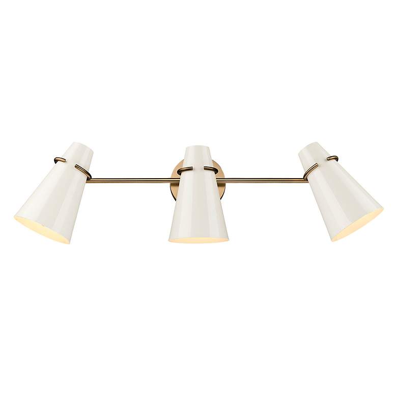 Image 6 Golden Lighting Reeva 3 Light Bath Vanity with Modern Brass more views