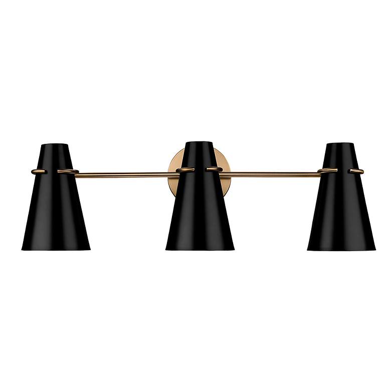 Image 3 Golden Lighting Reeva 3 Light Bath Vanity with Modern Brass more views