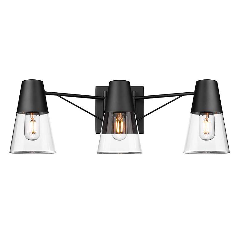 Image 3 Golden Lighting Ryker 3 Light Bath Vanity with Matte Black more views
