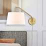 2_Golden Lighting  Ryleigh 12" Wide Brushed Champagne Gold Swing Arm