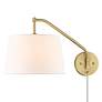 6_Golden Lighting  Ryleigh 12" Wide Brushed Champagne Gold Swing Arm more views
