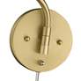 Golden Lighting  Ryleigh 12" Wide Brushed Champagne Gold Swing Arm in scene