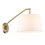 Golden Lighting  Ryleigh 12" Wide Brushed Champagne Gold Swing Arm in scene