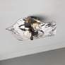 2_Golden Lighting Samara 15 1/2" Wide 2-Light Water Glass Ceiling Light