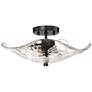 4_Golden Lighting Samara 15 1/2" Wide 2-Light Water Glass Ceiling Light more views