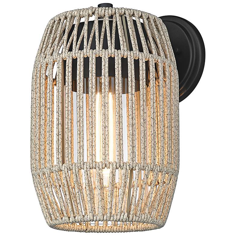 Image 7 Golden Lighting Seabrooke 12 3/4" High Summer Sands Outdoor Wall Light more views