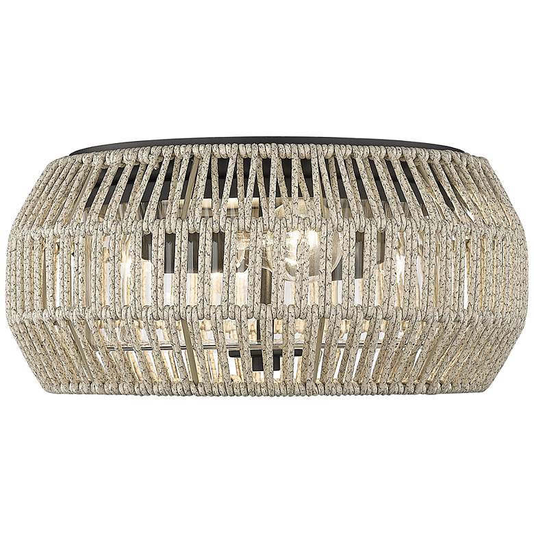 Image 2 Golden Lighting Seabrooke 14 1/2" Summer Sands Outdoor Ceiling Light