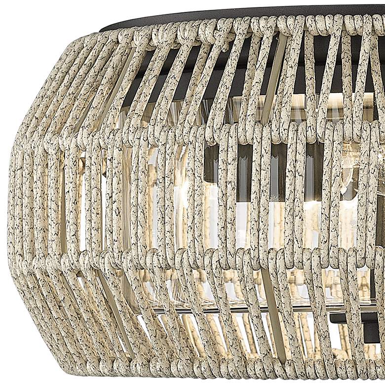 Image 3 Golden Lighting Seabrooke 14 1/2" Summer Sands Outdoor Ceiling Light more views
