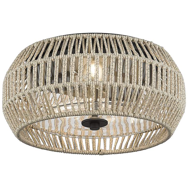 Image 5 Golden Lighting Seabrooke 14 1/2" Summer Sands Outdoor Ceiling Light more views