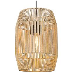 Golden Lighting Seabrooke 21 1/4" Summer Sands Outdoor Hanging Light
