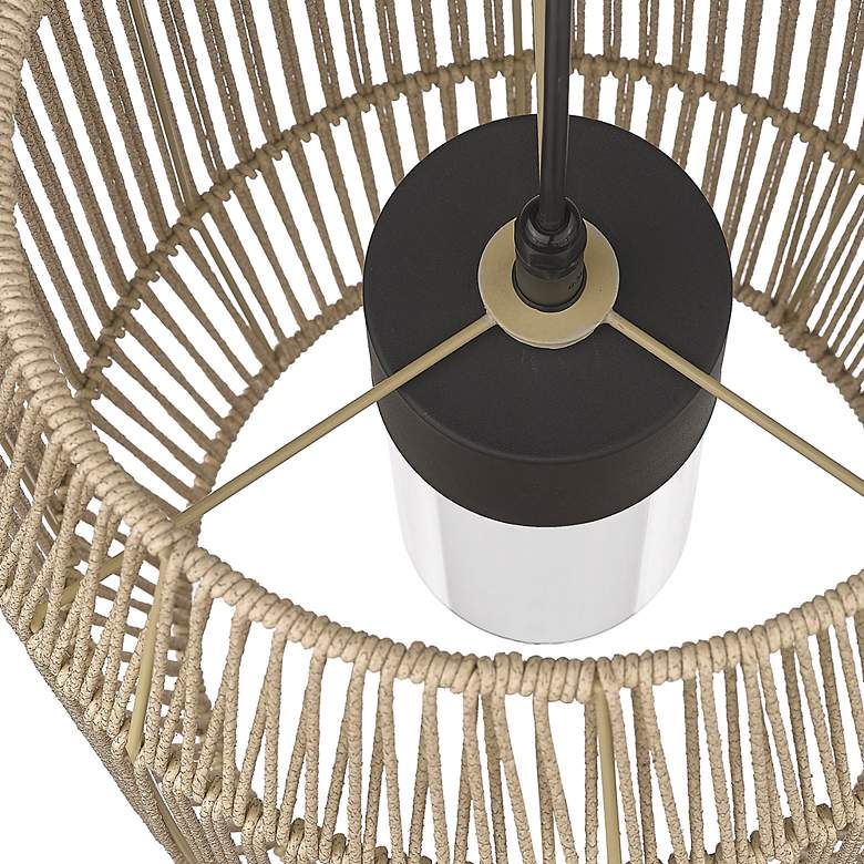 Image 6 Golden Lighting Seabrooke 21 1/4" Summer Sands Outdoor Hanging Light more views