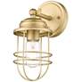 2_Golden Lighting Seaport 10 3/4" Brushed Champagne Bronze Wall Sconce