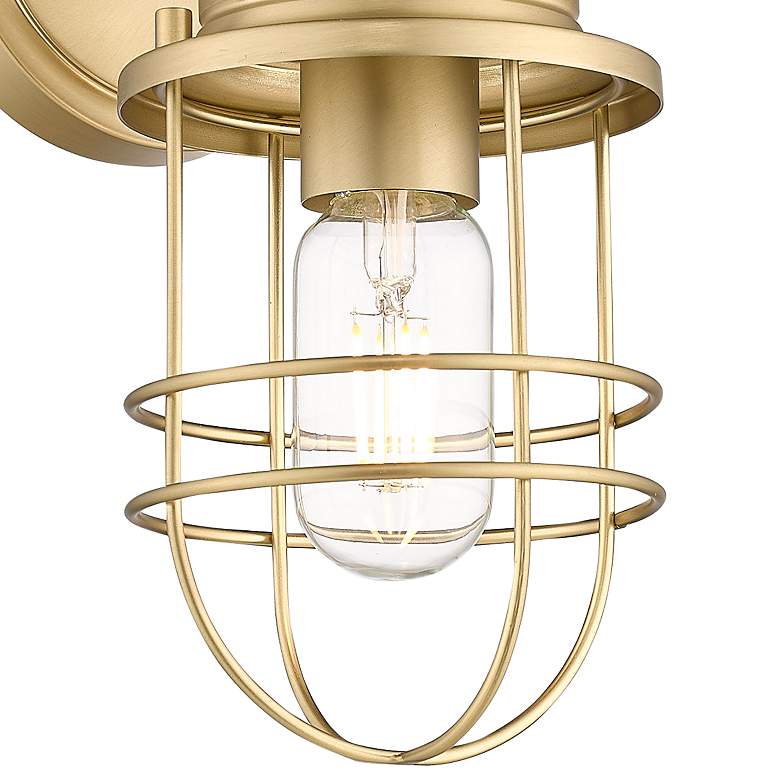 Image 3 Golden Lighting Seaport 10 3/4" Brushed Champagne Bronze Wall Sconce more views