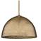 Golden Lighting Shepard 16" Wide Modern Brass Dome Pendant Light