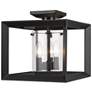 4_Golden Lighting Smyth 12" Matte Black 3-Light Square Ceiling Light more views