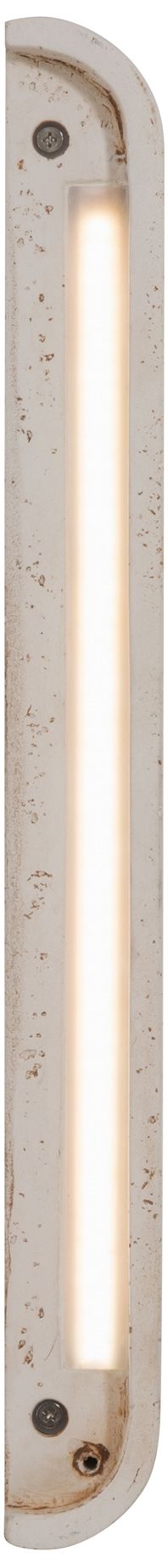 Image 3 Golden Lighting Stela Integrated LED 16in Outdoor Wall in White Travertine more views