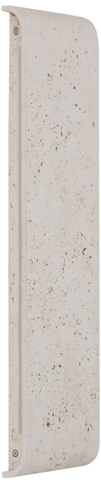 Golden Lighting Stela Integrated LED 24in Outdoor Wall in White Travertine