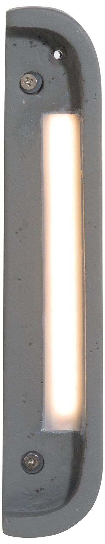 Image 3 Golden Lighting Stela Integrated LED 9in Outdoor Wall in Gray Travertine more views
