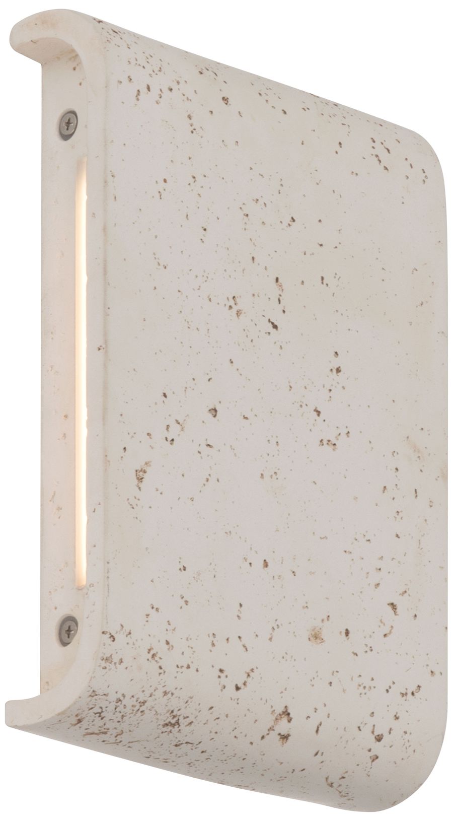 Image 6 Golden Lighting Stela Integrated LED 9in Outdoor Wall in White Travertine more views