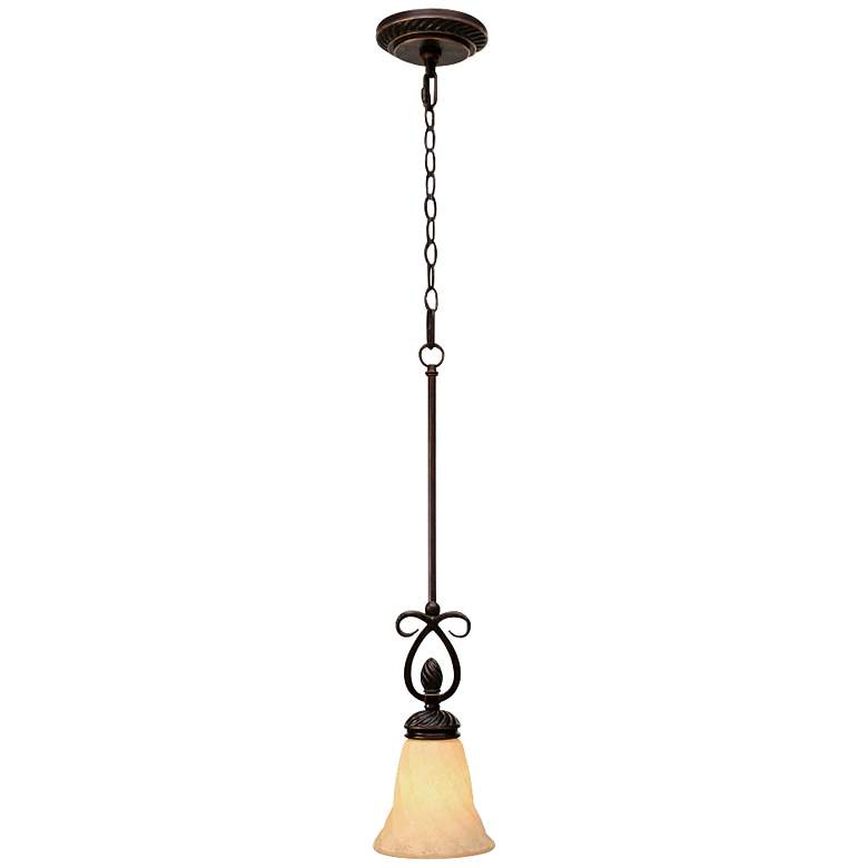 Image 2 Golden Lighting Torbellino 6" Wide Cordoban Bronze Mini Pendant Light