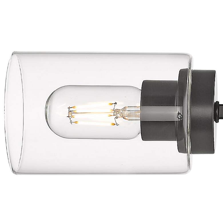 Image 4 Golden Lighting Tribeca 19" Wide Matte Black 2-Light Wall Sconce more views