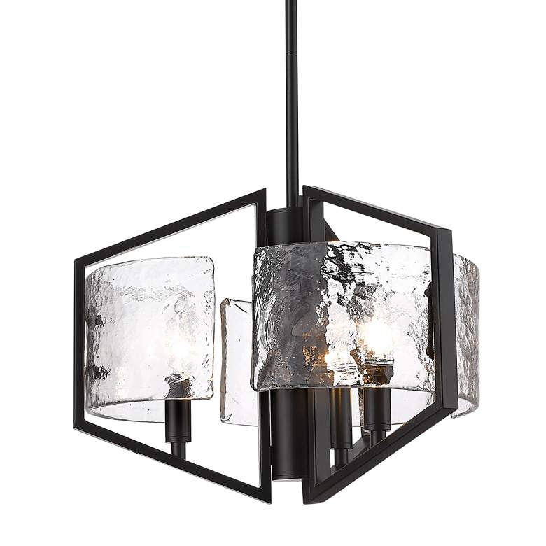 Image 2 Golden Lighting Varsha 16 3/4" Wide Matte Black Pendant Light