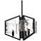 Golden Lighting Varsha 16 3/4" Wide Matte Black Pendant Light