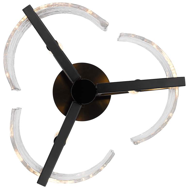 Image 5 Golden Lighting Varsha 16 3/4" Wide Matte Black Pendant Light more views