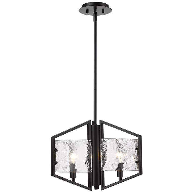 Image 6 Golden Lighting Varsha 16 3/4" Wide Matte Black Pendant Light more views