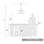 6_Golden Lighting Varsha 16 3/4" Wide Matte Black Pendant Light more views