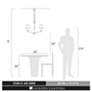 6_Golden Lighting Waverly 25" Aged Brass Silken Black Shade Chandelier more views