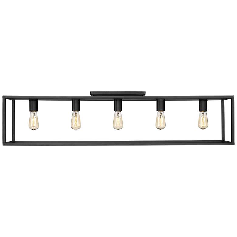 Image 4 Golden Lighting Wesson 41" Wide Matte Black 5-Light Ceiling Light more views