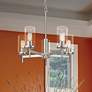 2_Golden Lighting Winslett 23 3/4" 5-Light Pewter Clear Glass Chandelier
