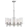 4_Golden Lighting Winslett 23 3/4" 5-Light Pewter Clear Glass Chandelier more views