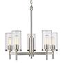 6_Golden Lighting Winslett 23 3/4" 5-Light Pewter Clear Glass Chandelier more views