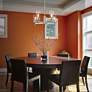 Golden Lighting Winslett 23 3/4" 5-Light Pewter Clear Glass Chandelier in scene