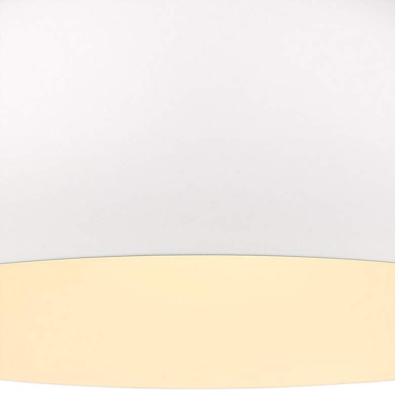 Image 3 Golden Lighting Zoey 13 3/4" Matte Black and White Bowl Ceiling Light more views