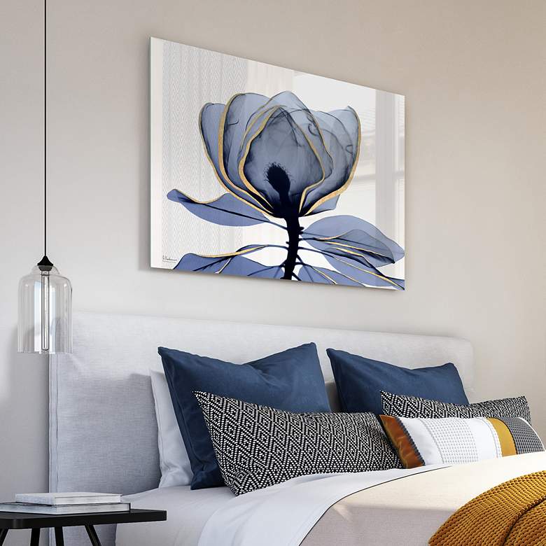 Image 6 Golden Midnight 1 48" Wide Tempered Glass Graphic Wall Art more views