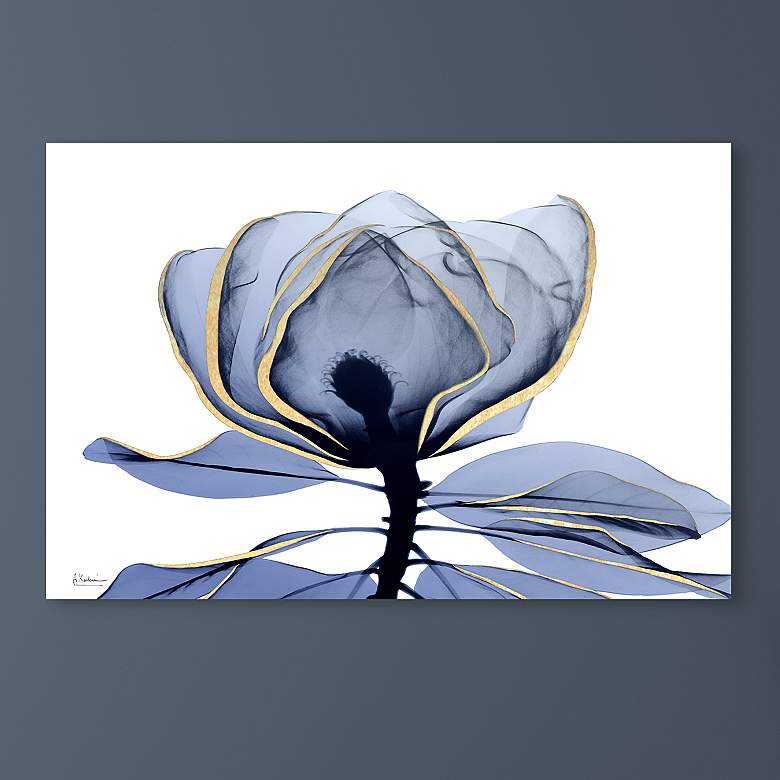 Image 2 Golden Midnight 1 and 2 96" Wide 2-Piece Glass Wall Art Set