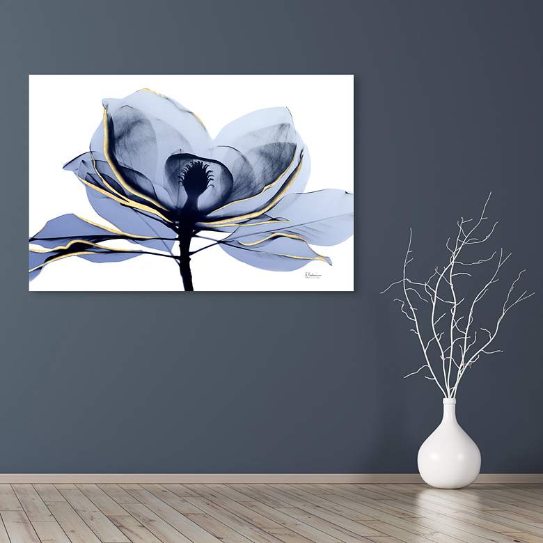 Image 6 Golden Midnight 1 and 2 96" Wide 2-Piece Glass Wall Art Set more views