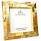 Golden Mother of Pearl Oyster Shell 3.5x3.5 Picture Frame