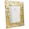 Golden Mother of Pearl Oyster Shell 4x6 Picture Frame