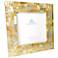 Golden Mother of Pearl Shell 5x5 Photo Picture Frame