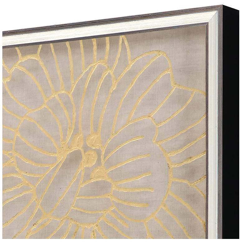 Image 3 Golden Organics I 18"W x 18"H Framed Art Set of 4 more views