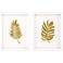 Golden Palm II 22"W x 28"H Framed Art Set of 2