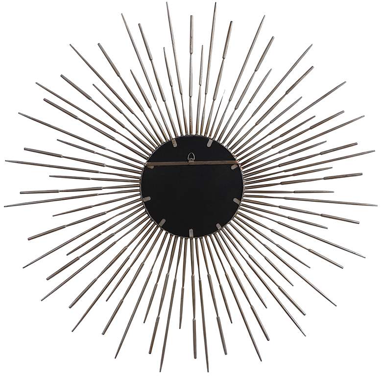 Image 7 Golden Rays Gold Starburst 47" Round Oversized Wall Mirror more views