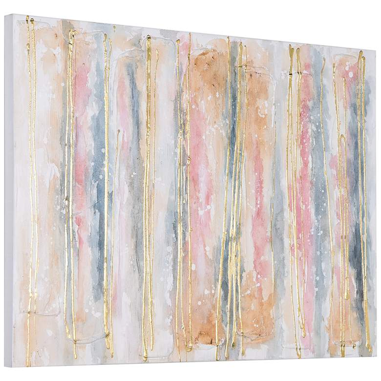 Image 5 Golden Roads 40" High Textured Metallic Canvas Wall Art more views
