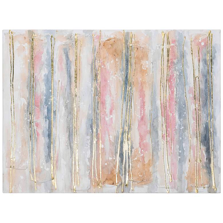 Image 7 Golden Roads 40" High Textured Metallic Canvas Wall Art more views