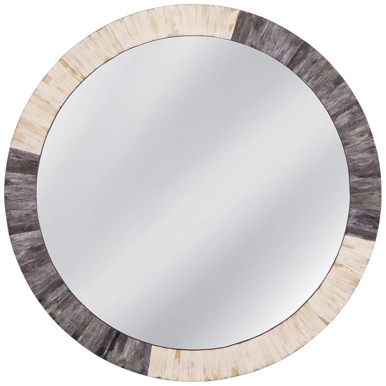 Image 1 Golden Sands 36"H Contemporary Styled Wall Mirror