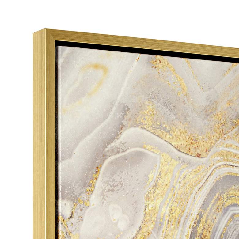 Image 4 Golden Sands of Time II 43" Square Framed Abstract Gold Wall Art more views